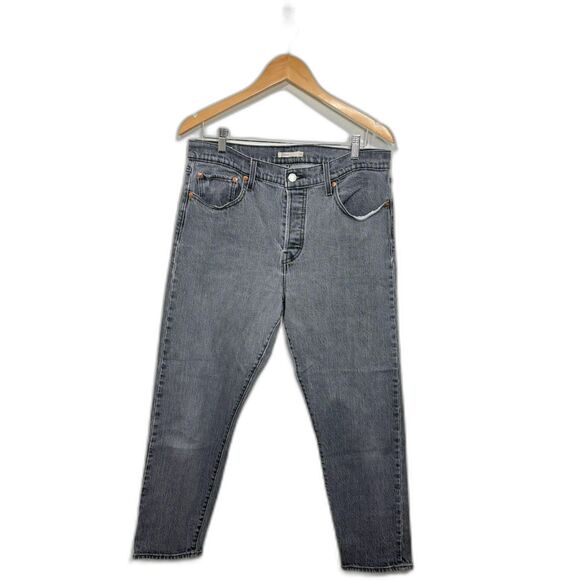 Levi's Wedgie Fit Jeans size 32 gray wash denim high rise straight leg distress - Picture 1 of 4